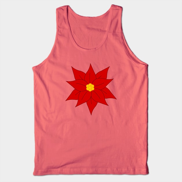 Poinsettia Tank Top by traditionation